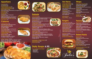 Menu - Julie's Pizzeria & Restaurant